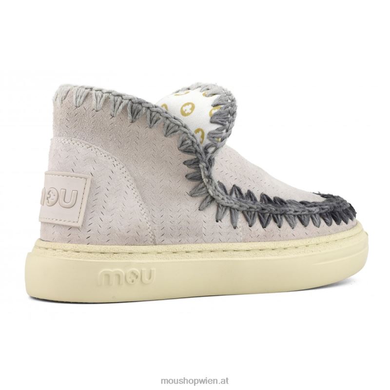 Frauen Auffällige Sneaker-Nähte Mou P660X90 Kreide