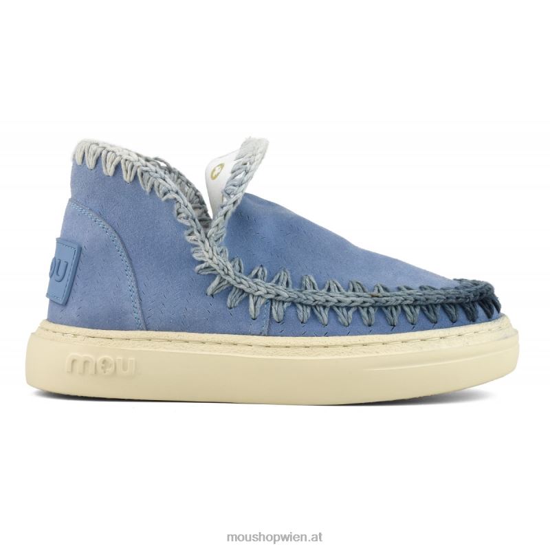 Frauen Auffällige Sneaker-Nähte Mou P660X93 Nilblau