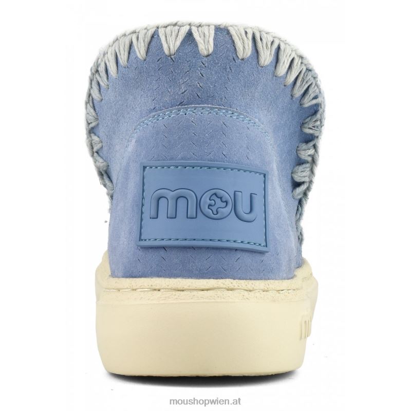 Frauen Auffällige Sneaker-Nähte Mou P660X93 Nilblau