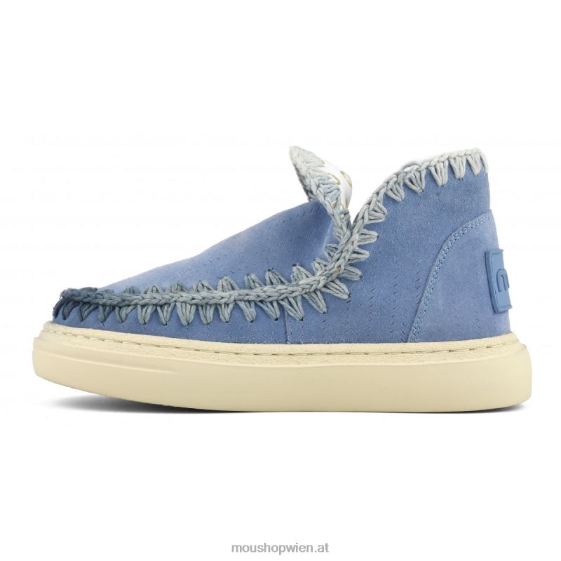 Frauen Auffällige Sneaker-Nähte Mou P660X93 Nilblau