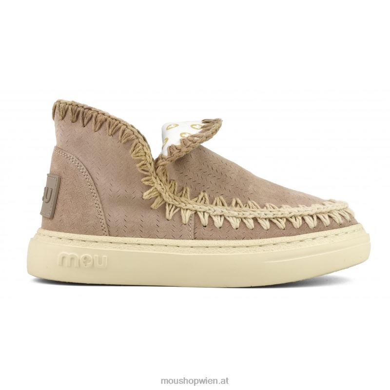 Frauen Auffällige Sneaker-Nähte Mou P660X94 rosa Sand (Flussmittel)