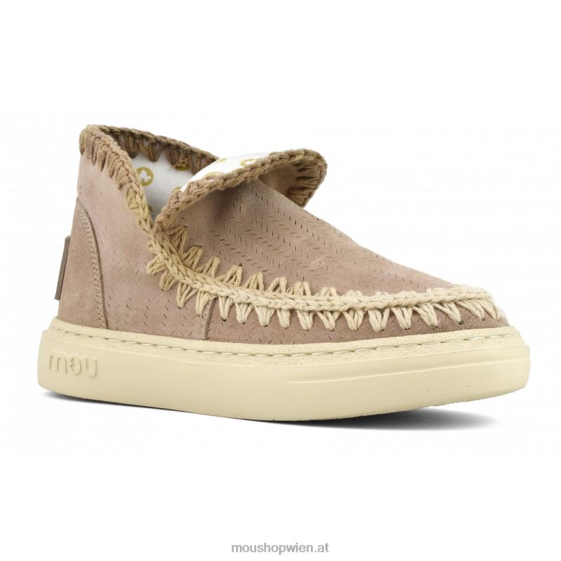 Frauen Auffällige Sneaker-Nähte Mou P660X94 rosa Sand (Flussmittel)