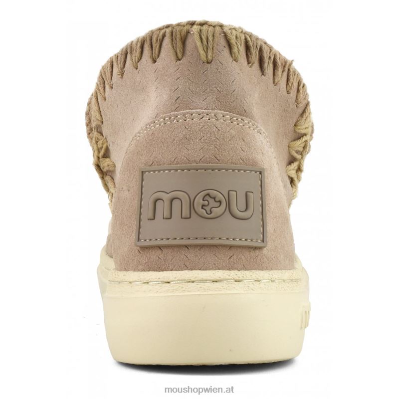 Frauen Auffällige Sneaker-Nähte Mou P660X94 rosa Sand (Flussmittel)