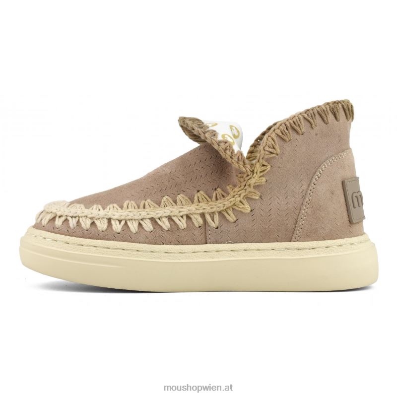 Frauen Auffällige Sneaker-Nähte Mou P660X94 rosa Sand (Flussmittel)
