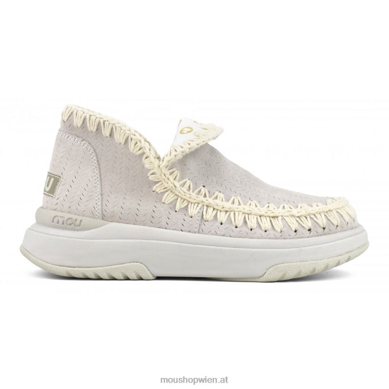 Frauen Jogger Wildleder Mou P660X102 Kreide