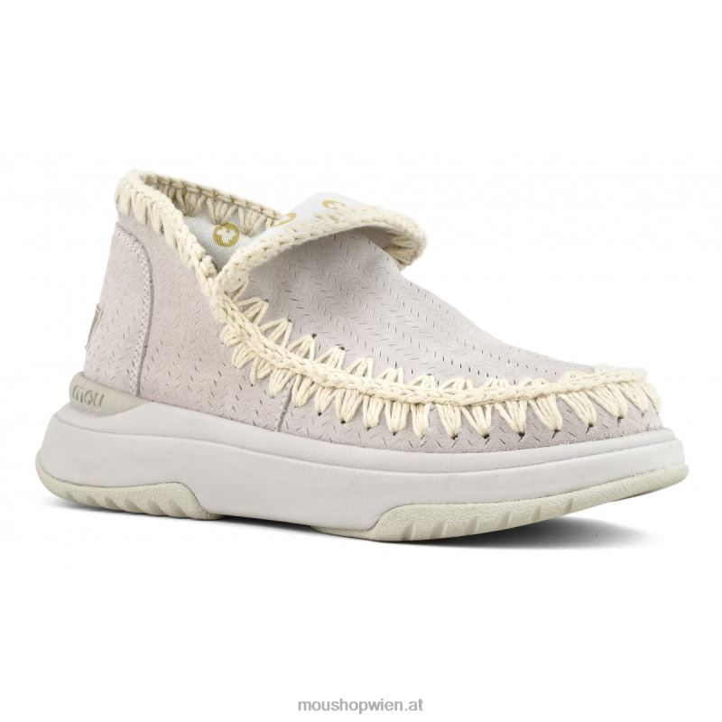 Frauen Jogger Wildleder Mou P660X102 Kreide