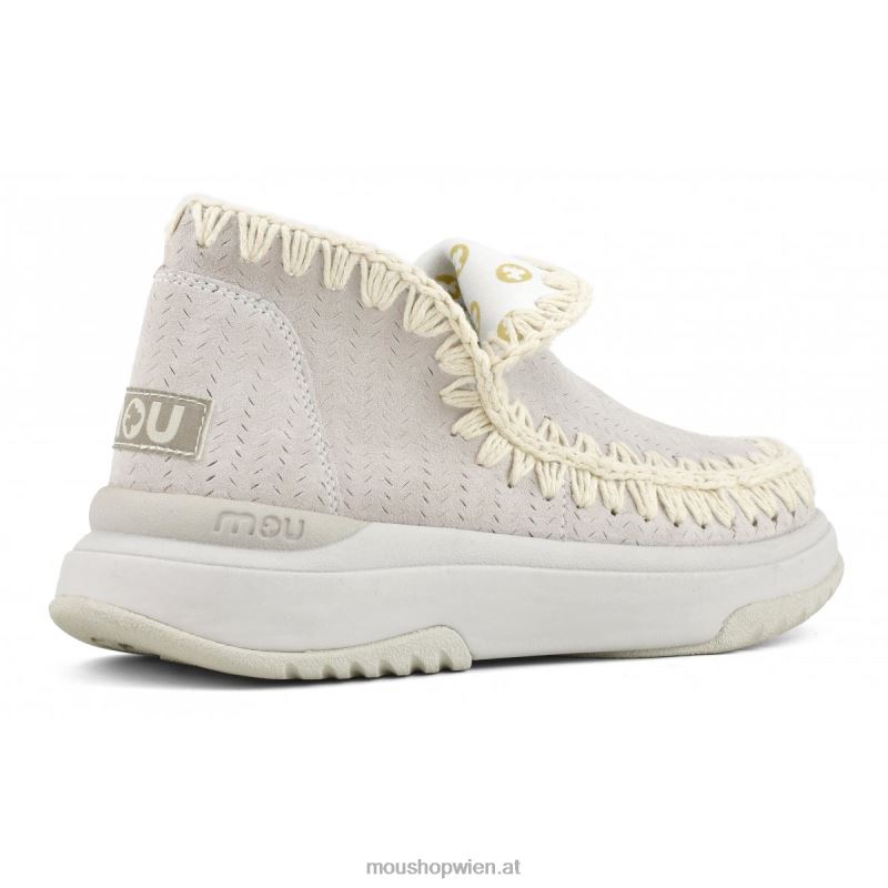 Frauen Jogger Wildleder Mou P660X102 Kreide