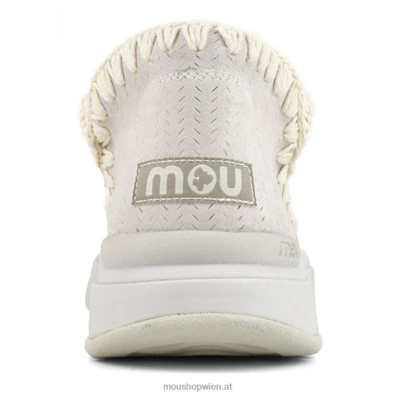 Frauen Jogger Wildleder Mou P660X102 Kreide