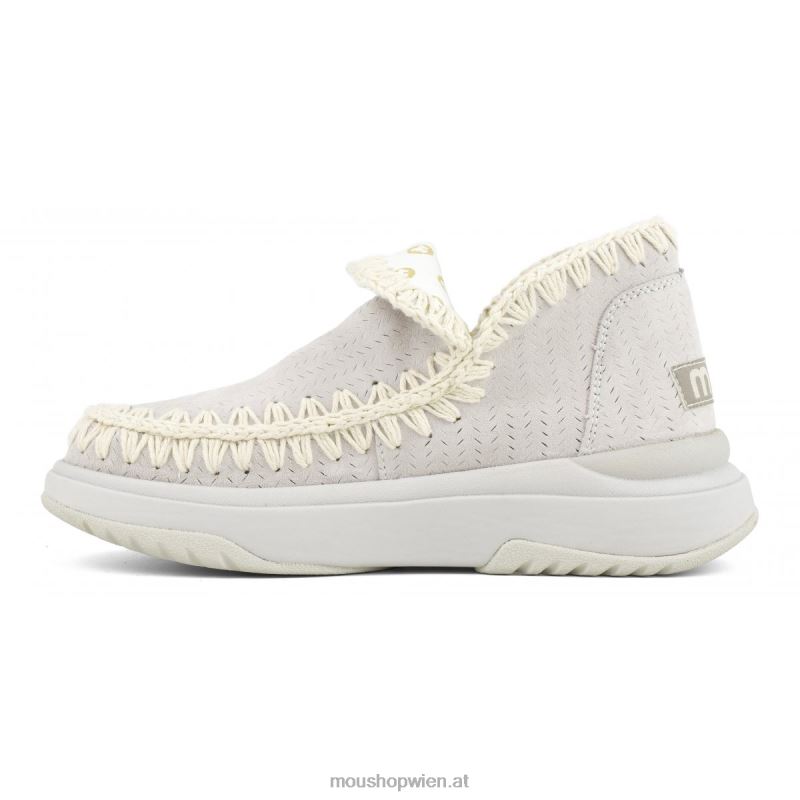 Frauen Jogger Wildleder Mou P660X102 Kreide