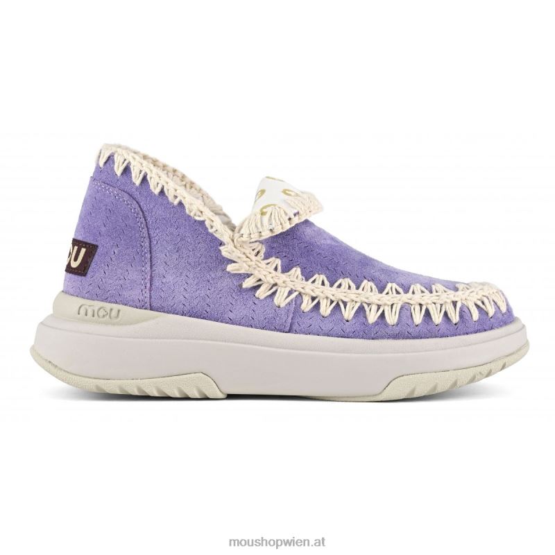 Frauen Jogger Wildleder Mou P660X104 Glicine