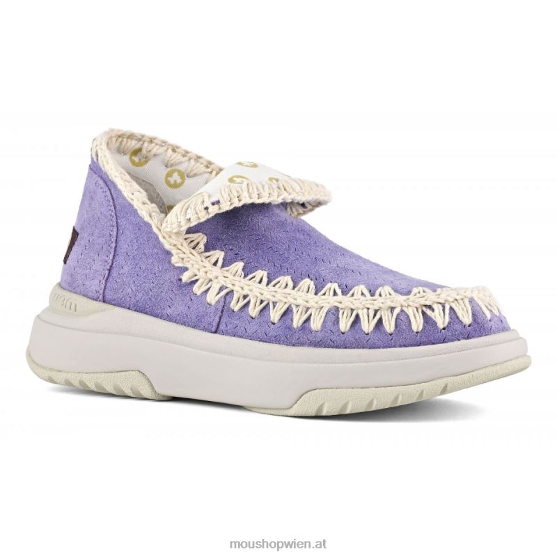 Frauen Jogger Wildleder Mou P660X104 Glicine