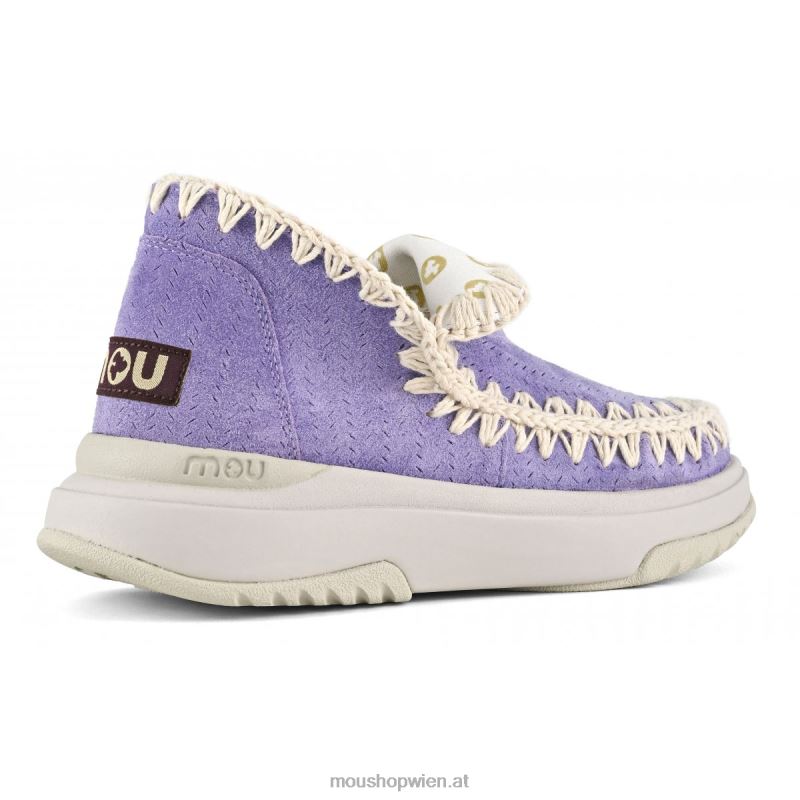 Frauen Jogger Wildleder Mou P660X104 Glicine