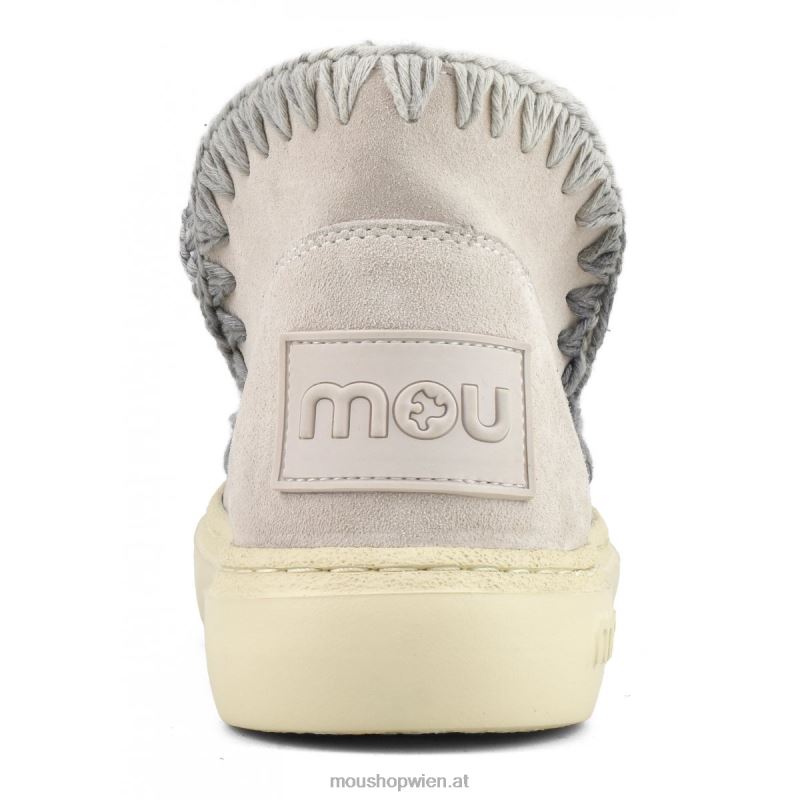 Frauen Kräftige Wildleder-Nähte Mou P660X83 Kreide