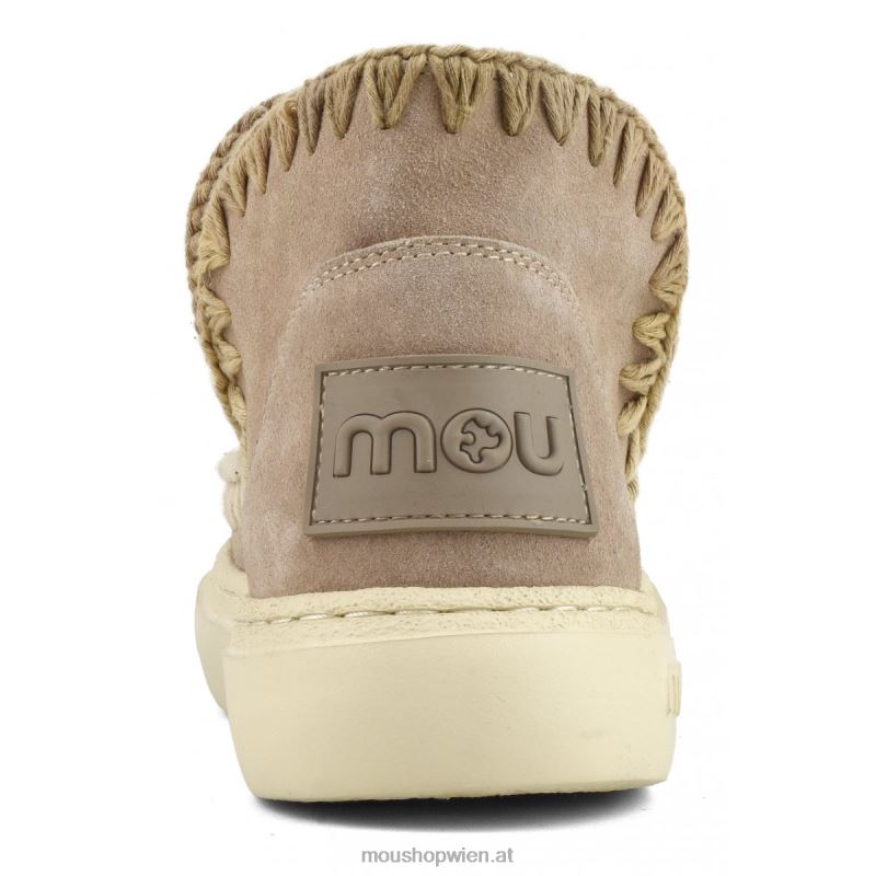 Frauen Kräftige Wildleder-Nähte Mou P660X84 rosa Sand (Flussmittel)