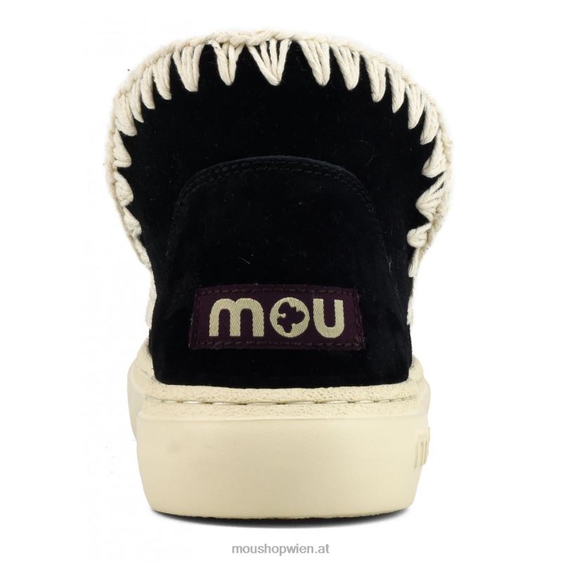 Frauen auffälliges Häkelobermaterial Mou P660X76 Schwarz-Weiss