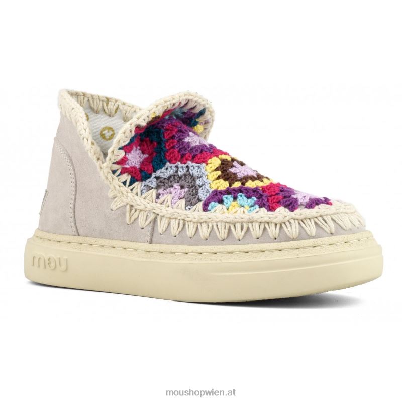 Frauen auffälliges Häkelobermaterial Mou P660X77 Kreide