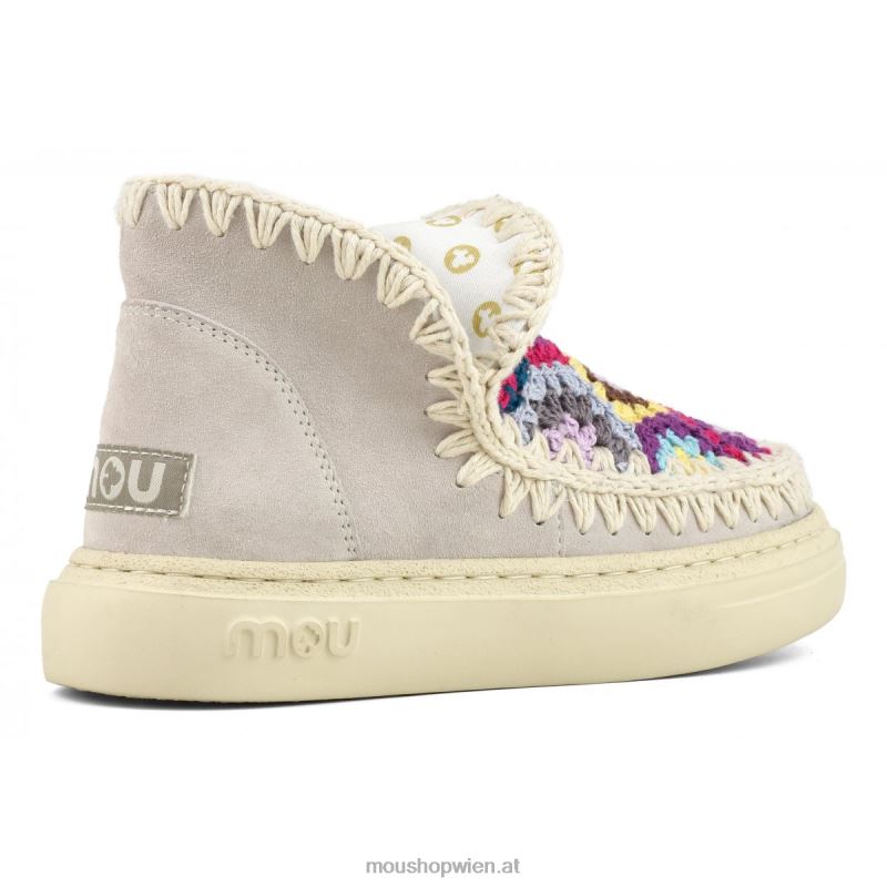 Frauen auffälliges Häkelobermaterial Mou P660X77 Kreide