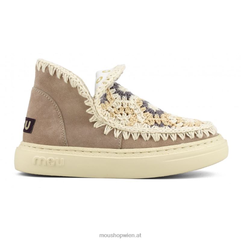 Frauen auffälliges Häkelobermaterial Mou P660X78 rosa Sand (Flussmittel)