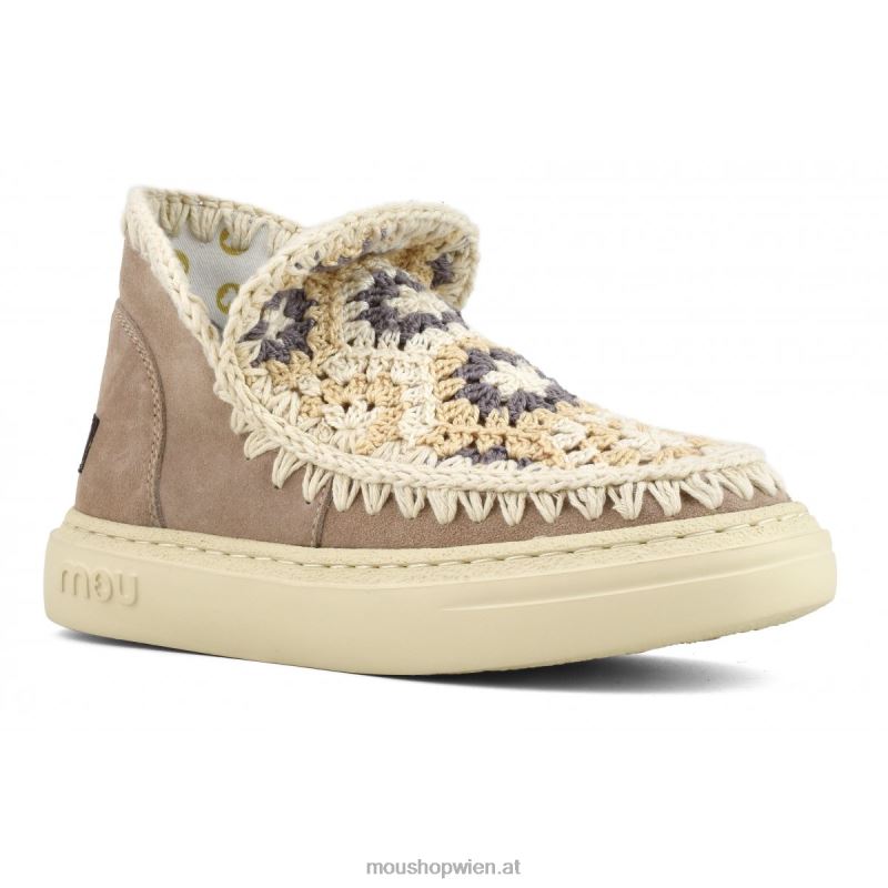 Frauen auffälliges Häkelobermaterial Mou P660X78 rosa Sand (Flussmittel)