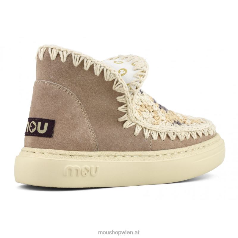 Frauen auffälliges Häkelobermaterial Mou P660X78 rosa Sand (Flussmittel)