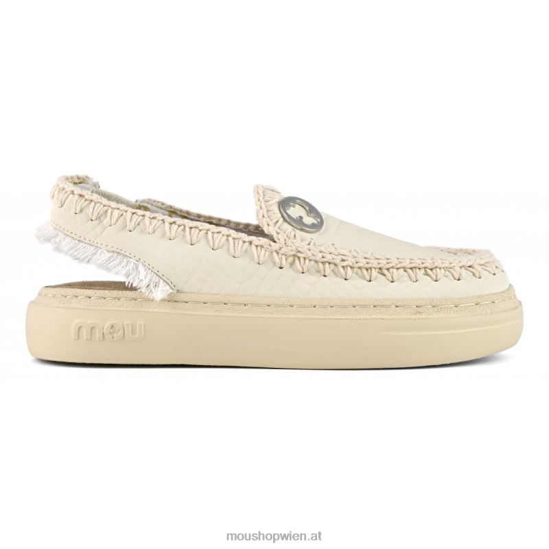 Frauen kühner Clog Mou P660X96 Weiss