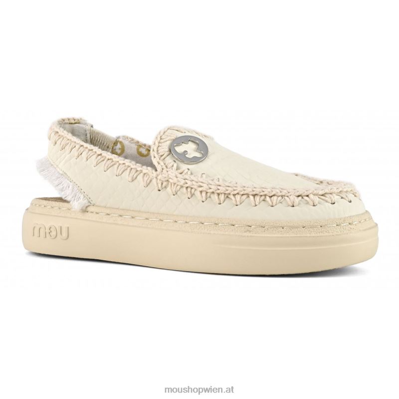 Frauen kühner Clog Mou P660X96 Weiss