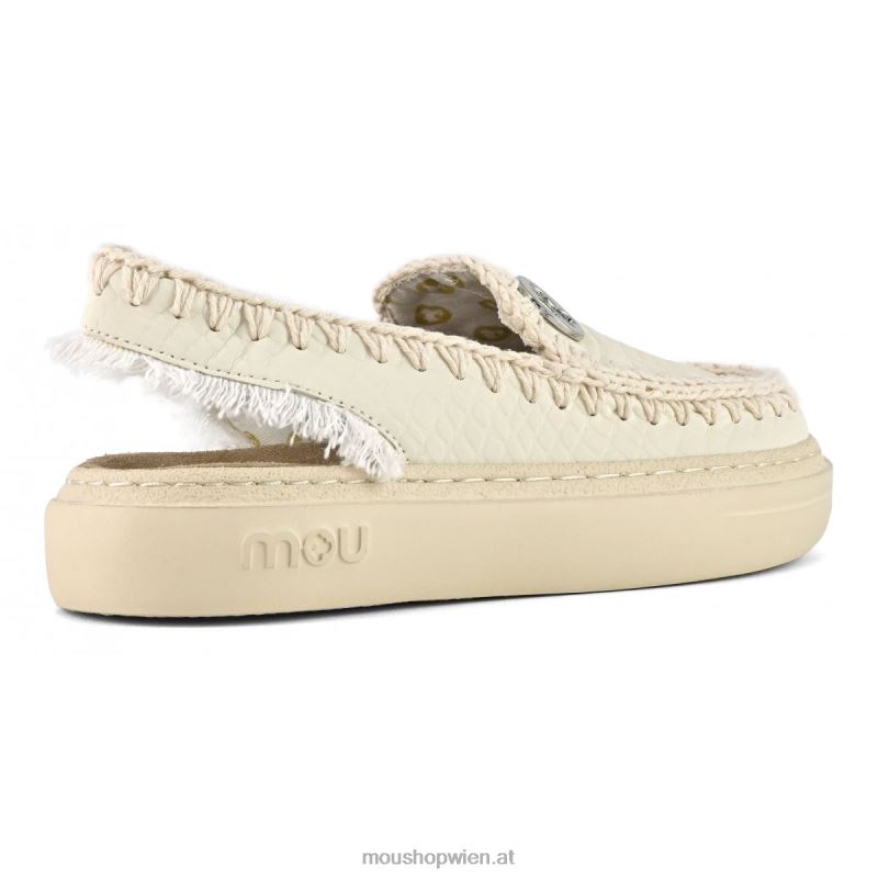 Frauen kühner Clog Mou P660X96 Weiss