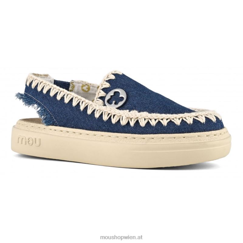 Frauen kühner Clog Mou P660X97 Denim