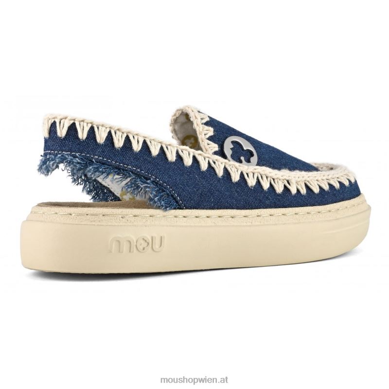 Frauen kühner Clog Mou P660X97 Denim