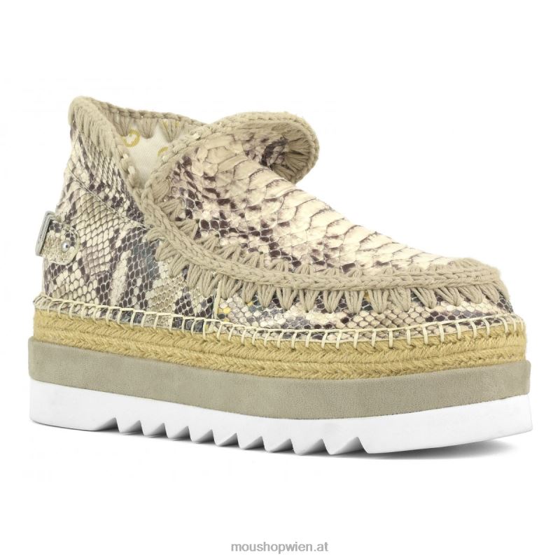 Frauen Eskimo-Jute-Spezialleder Mou P660X212 Felsenschlange