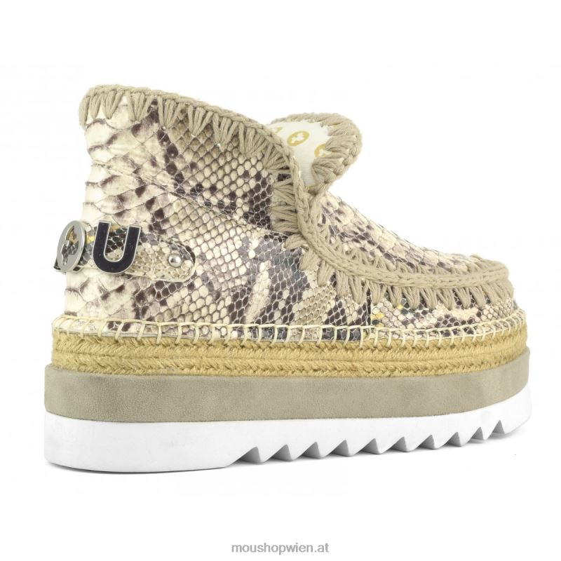 Frauen Eskimo-Jute-Spezialleder Mou P660X212 Felsenschlange