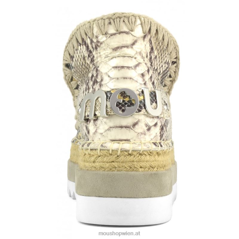 Frauen Eskimo-Jute-Spezialleder Mou P660X212 Felsenschlange