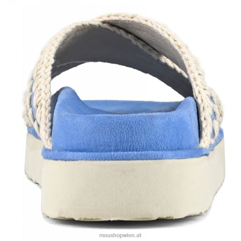 Frauen Bio-Sandale überkreuzt Mou P660X182 blau