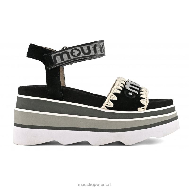 Frauen Eva-Keil Mou P660X171 Schwarz