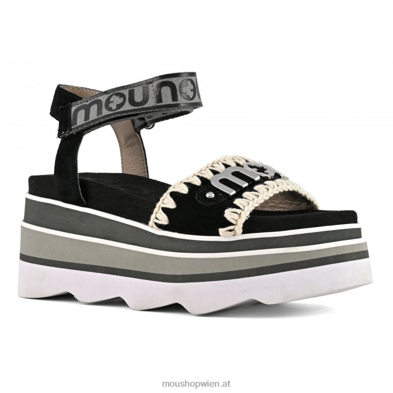 Frauen Eva-Keil Mou P660X171 Schwarz