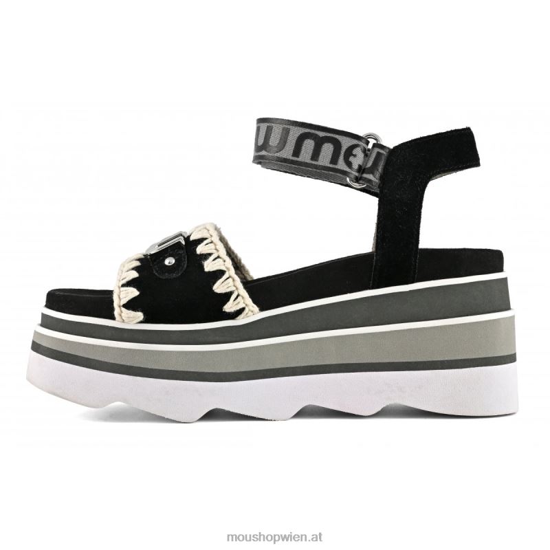 Frauen Eva-Keil Mou P660X171 Schwarz