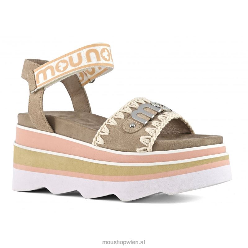 Frauen Eva-Keil Mou P660X172 rosa Sand (Flussmittel)