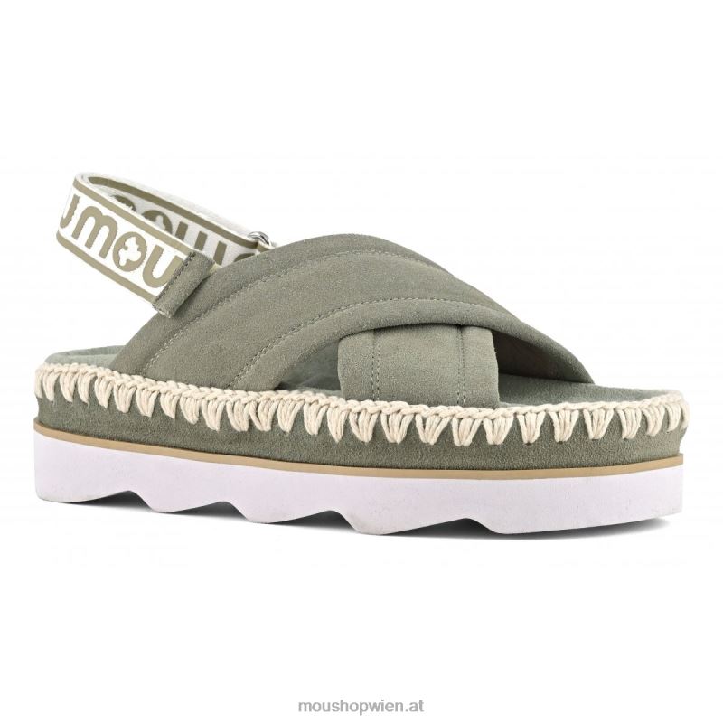 Frauen High-EVA-Bio-Sandale Mou P660X167 Sommersalbei