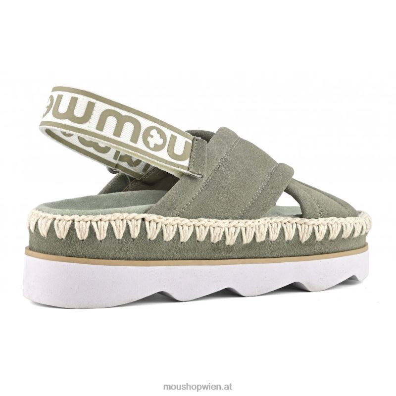 Frauen High-EVA-Bio-Sandale Mou P660X167 Sommersalbei