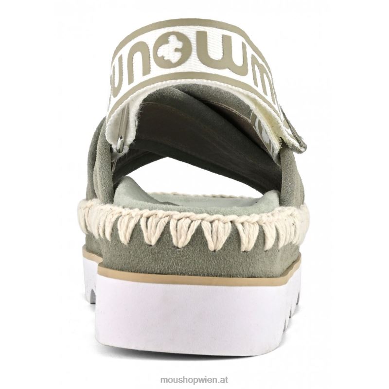 Frauen High-EVA-Bio-Sandale Mou P660X167 Sommersalbei