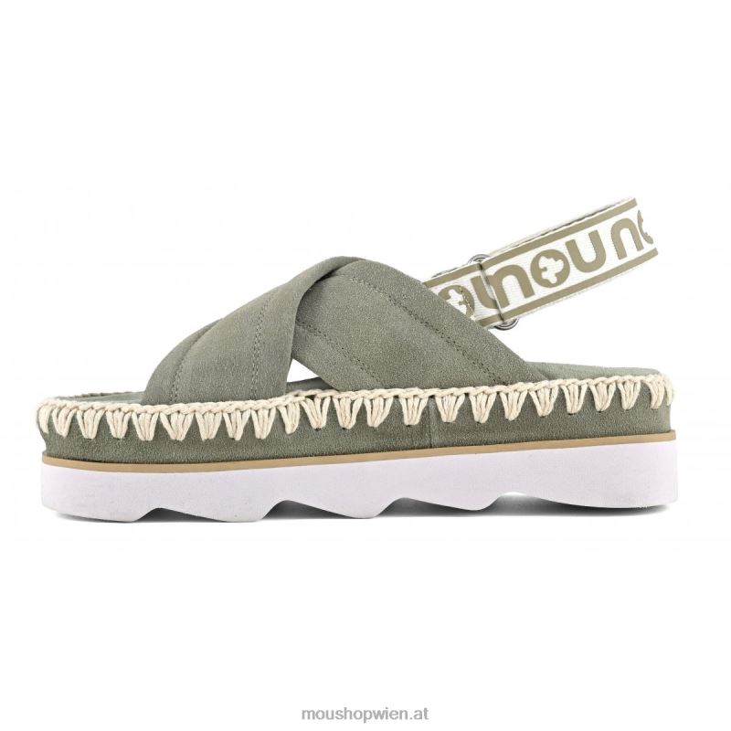 Frauen High-EVA-Bio-Sandale Mou P660X167 Sommersalbei