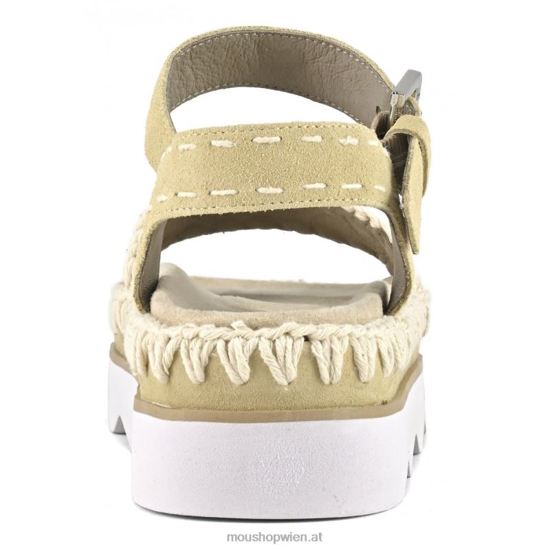 Frauen High-EVA-Bio-Sandale Mou P660X168 natürlich