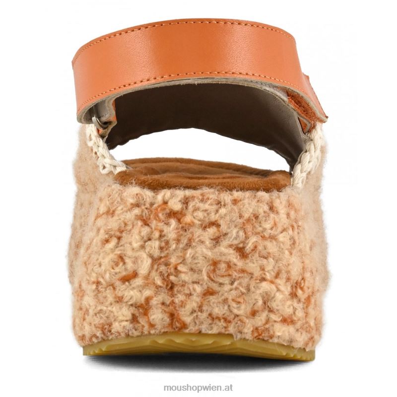 Frauen Klobiger Slingback Mou P660X147 bräunen