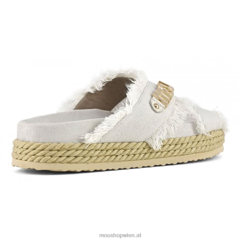 Frauen Seil-Bio-Sandale überkreuzt Mou P660X135 rwbei