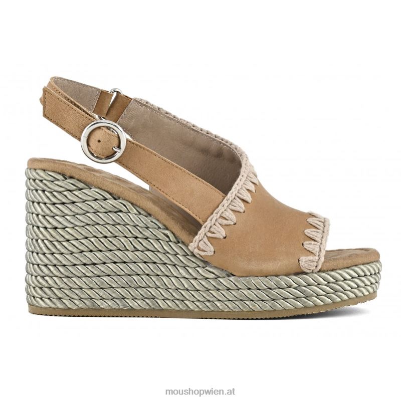 Frauen Seilkeil Mou P660X204 cuoio
