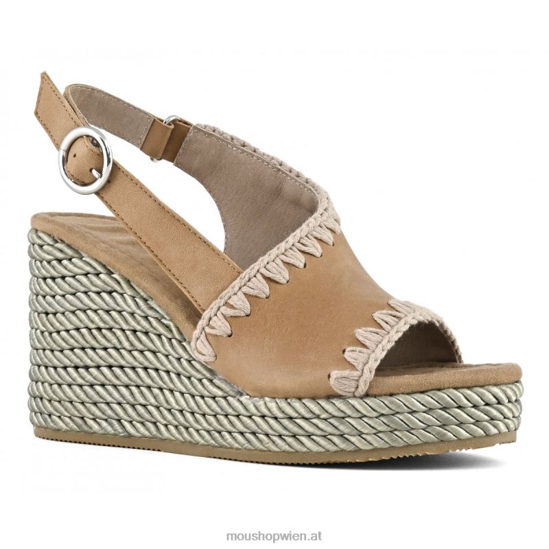 Frauen Seilkeil Mou P660X204 cuoio