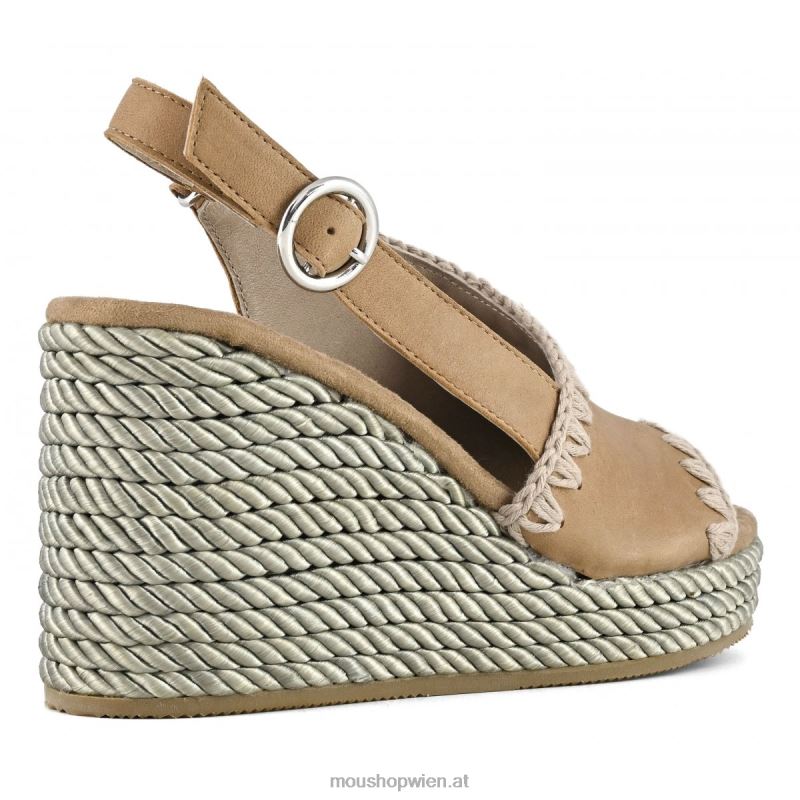 Frauen Seilkeil Mou P660X204 cuoio