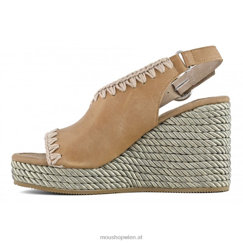 Frauen Seilkeil Mou P660X204 cuoio