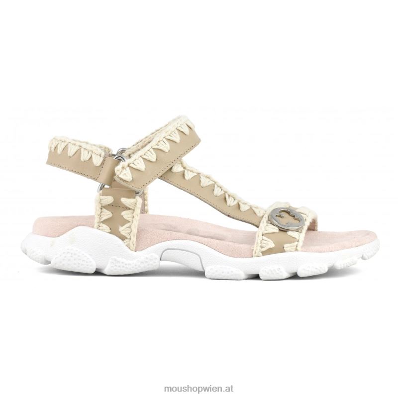 Frauen Sport-Sandalen-Rückenriemen Mou P660X197 Sand
