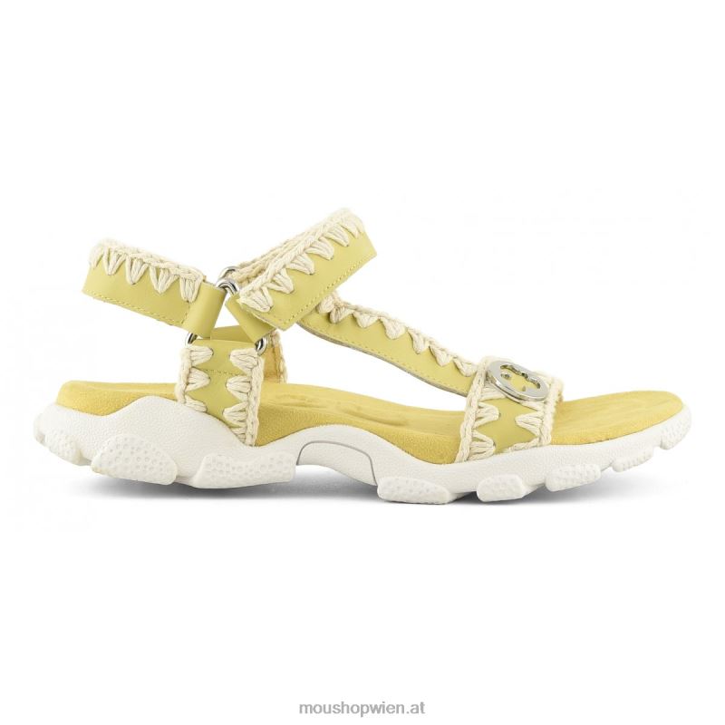 Frauen Sport-Sandalen-Rückenriemen Mou P660X199 Gelb
